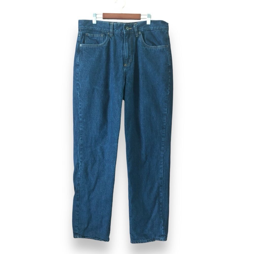 Croft & Barrow Classic Fit Flannel Lined Straight Leg Jeans Denim Size 34x32